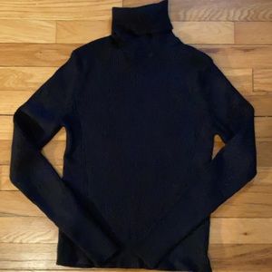 Zara black turtleneck knit sweater